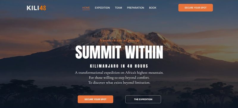 Kili48 Expedition website